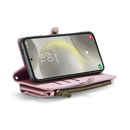 CASEME C36 Series For Samsung Galaxy S24+ Leather Case Crossbody Phone Bag with Card Slots Wallet