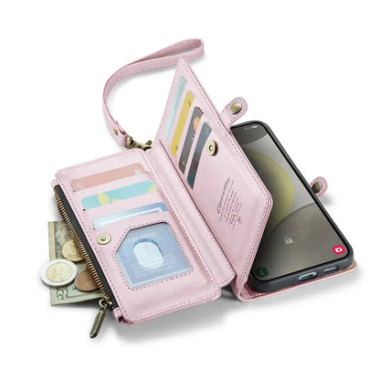 CASEME C36 Series For Samsung Galaxy S24+ Leather Case Crossbody Phone Bag with Card Slots Wallet
