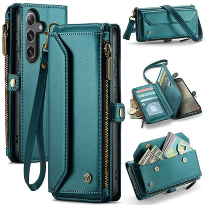 CASEME C36 Series For Samsung Galaxy S24+ Leather Case Crossbody Phone Bag with Card Slots Wallet