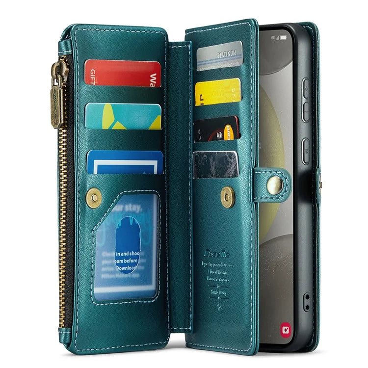 CASEME C36 Series For Samsung Galaxy S24+ Leather Case Crossbody Phone Bag with Card Slots Wallet