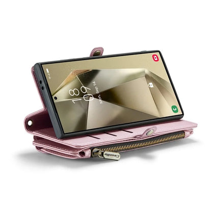 CASEME C36 Series For Samsung Galaxy S24 Ultra Case Leather Phone Bag with 10 Card Slots Wallet