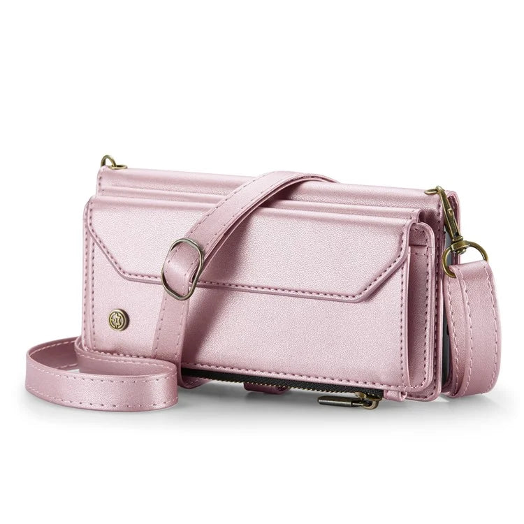 CASEME C36 Series For Samsung Galaxy Note 10 Plus 4G  /  5G Case 10 Card Slots Leather Zipper Phone Cover