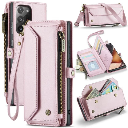 CASEME C36 Series For Samsung Galaxy Note20 Ultra  /  Note20 Ultra 5G Case Leather Phone Bag with Straps