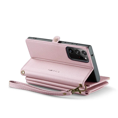 CASEME C36 Series For Samsung Galaxy Note20 Ultra  /  Note20 Ultra 5G Case Leather Phone Bag with Straps