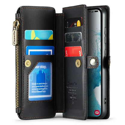 CASEME C36 Series For Samsung Galaxy S22 5G Case Crossbody Leather Phone Bag with 7 Card Slots