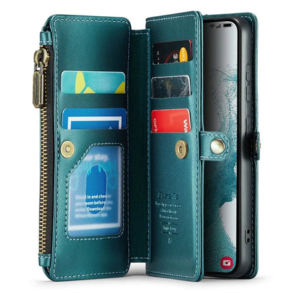 CASEME C36 Series For Samsung Galaxy S22 5G Case Crossbody Leather Phone Bag with 7 Card Slots