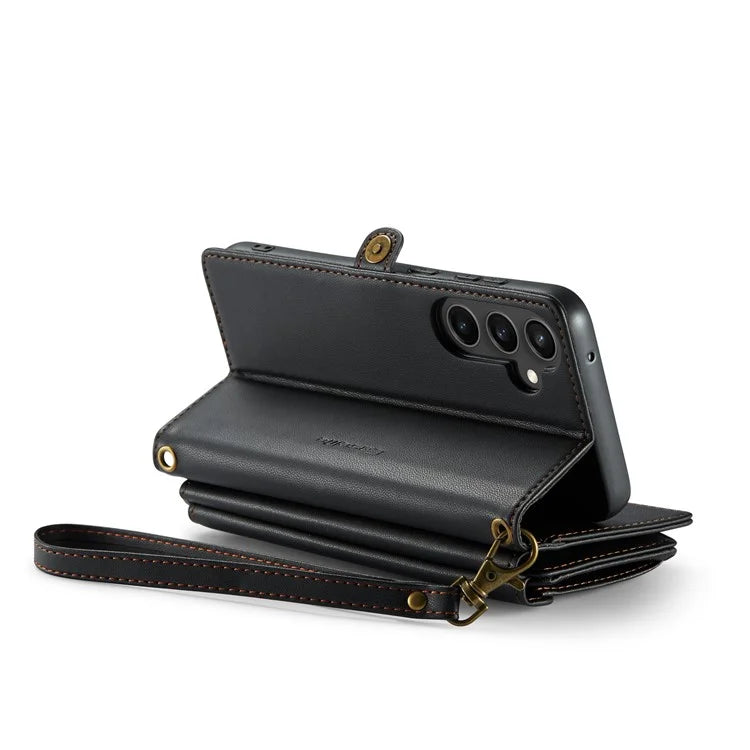 CASEME C36 Series For Samsung Galaxy S23 FE Case Phone Shoulder Bag Wallet Leather Cover