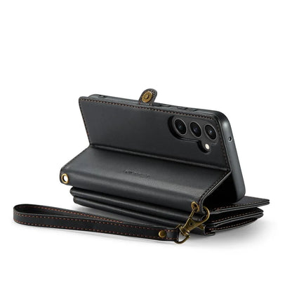 CASEME C36 Series For Samsung Galaxy S23 FE Case Phone Shoulder Bag Wallet Leather Cover