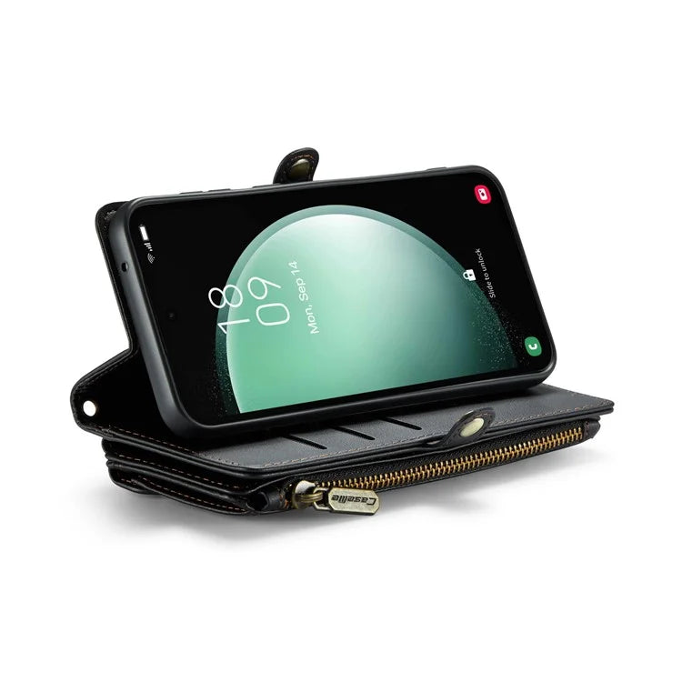 CASEME C36 Series For Samsung Galaxy S23 FE Case Phone Shoulder Bag Wallet Leather Cover