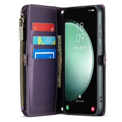 CASEME C36 Series For Samsung Galaxy S23 FE Case Phone Shoulder Bag Wallet Leather Cover