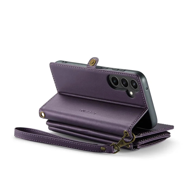 CASEME C36 Series For Samsung Galaxy S23 FE Case Phone Shoulder Bag Wallet Leather Cover