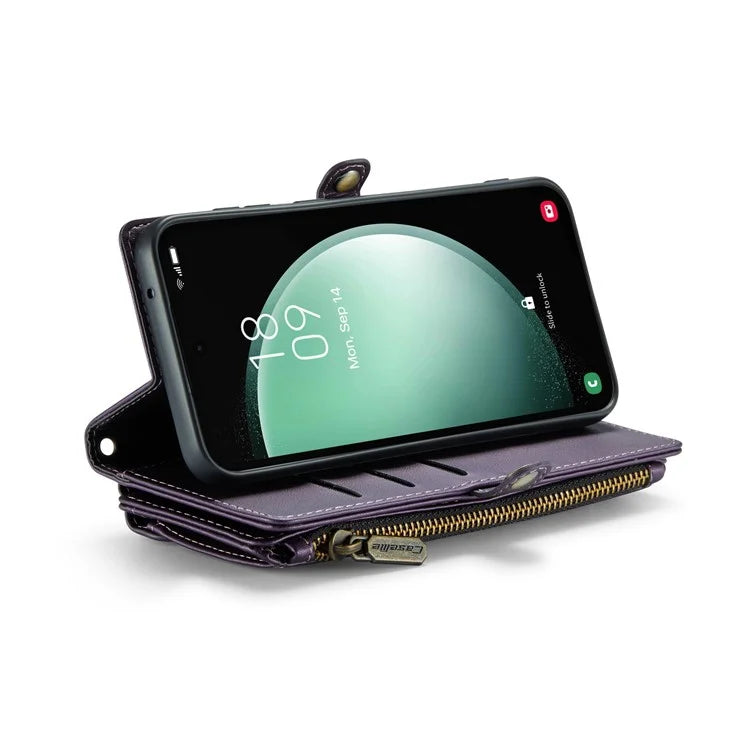 CASEME C36 Series For Samsung Galaxy S23 FE Case Phone Shoulder Bag Wallet Leather Cover