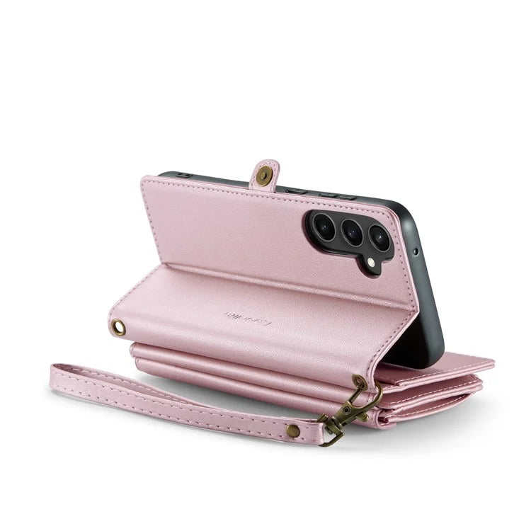 CASEME C36 Series For Samsung Galaxy S23 FE Case Phone Shoulder Bag Wallet Leather Cover