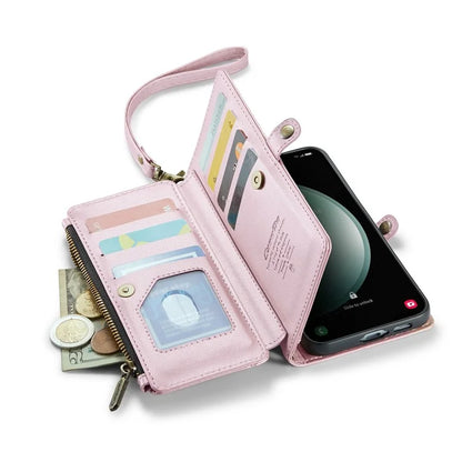 CASEME C36 Series For Samsung Galaxy S23 FE Case Phone Shoulder Bag Wallet Leather Cover