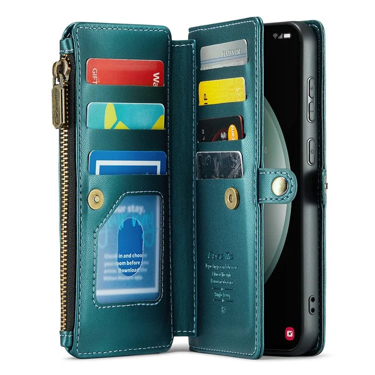 CASEME C36 Series For Samsung Galaxy S23 FE Case Phone Shoulder Bag Wallet Leather Cover