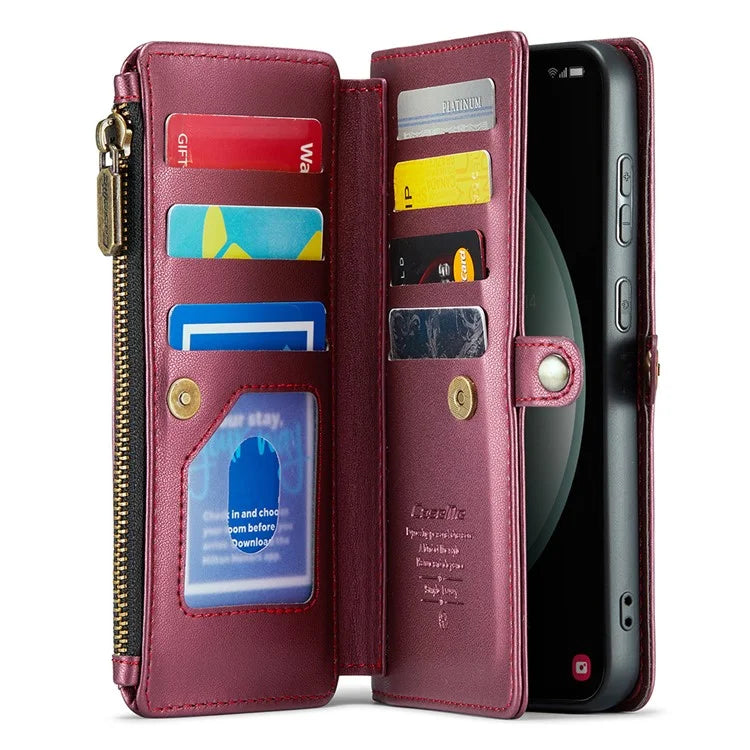 CASEME C36 Series For Samsung Galaxy S23 FE Case Phone Shoulder Bag Wallet Leather Cover