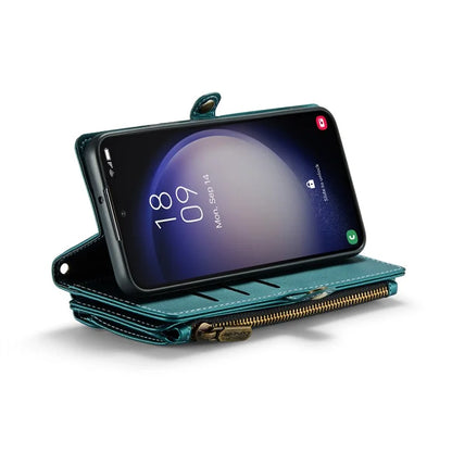 CASEME C36 Series For Samsung Galaxy S23+ Leather Case Phone Shoulder Bag Card Slots Zipper Pocket