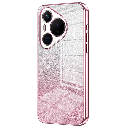 For Huawei Pura 70 Case TPU Gradient Glitter Mobile Phone Cover