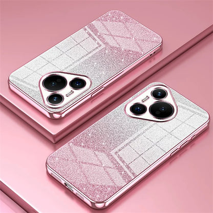 For Huawei Pura 70 Case TPU Gradient Glitter Mobile Phone Cover