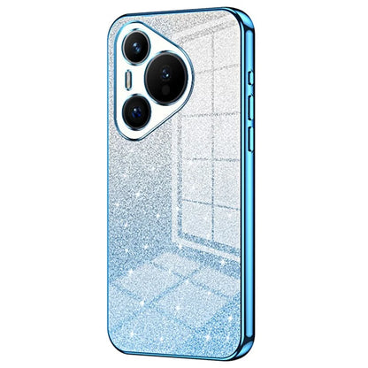 For Huawei Pura 70 Case TPU Gradient Glitter Mobile Phone Cover