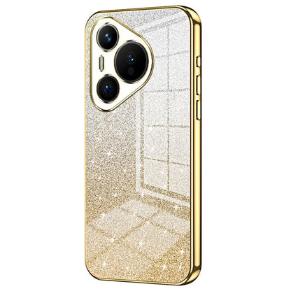 For Huawei Pura 70 Case TPU Gradient Glitter Mobile Phone Cover