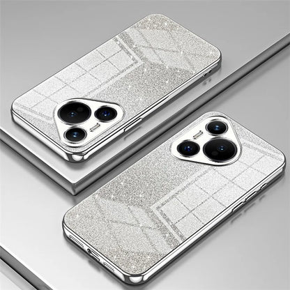 For Huawei Pura 70 Case TPU Gradient Glitter Mobile Phone Cover