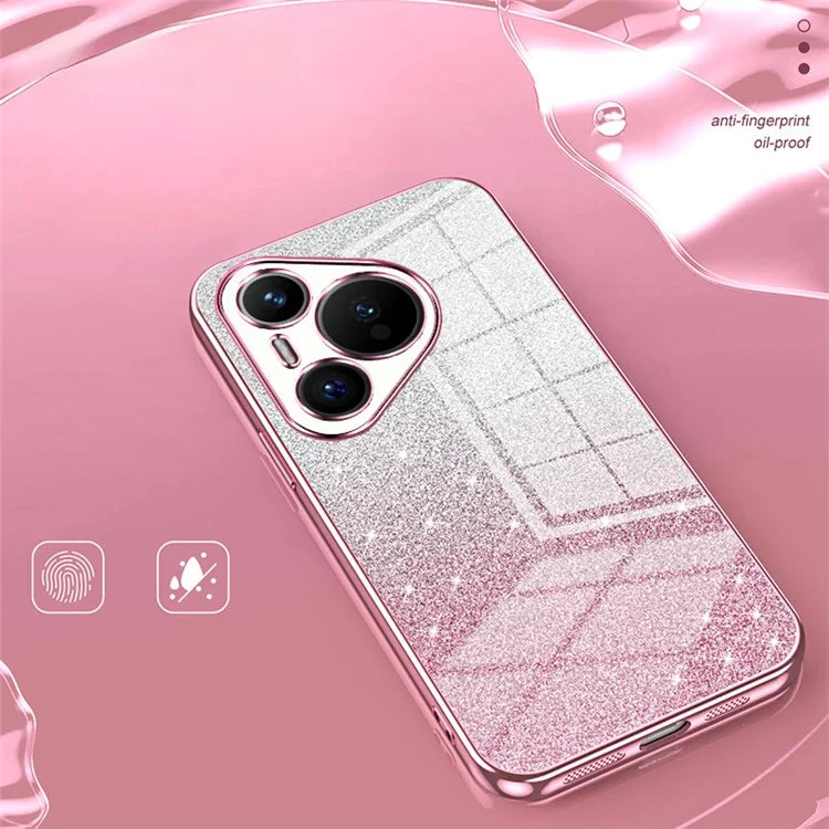 For Huawei Pura 70 Case TPU Gradient Glitter Mobile Phone Cover