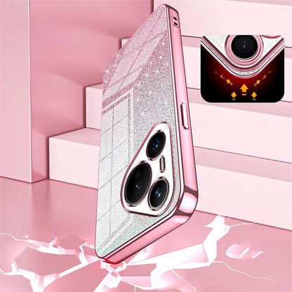 For Huawei Pura 70 Case TPU Gradient Glitter Mobile Phone Cover