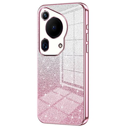 For Huawei Pura 70 Ultra Case Gradient Glitter Electroplating Soft TPU Phone Cover