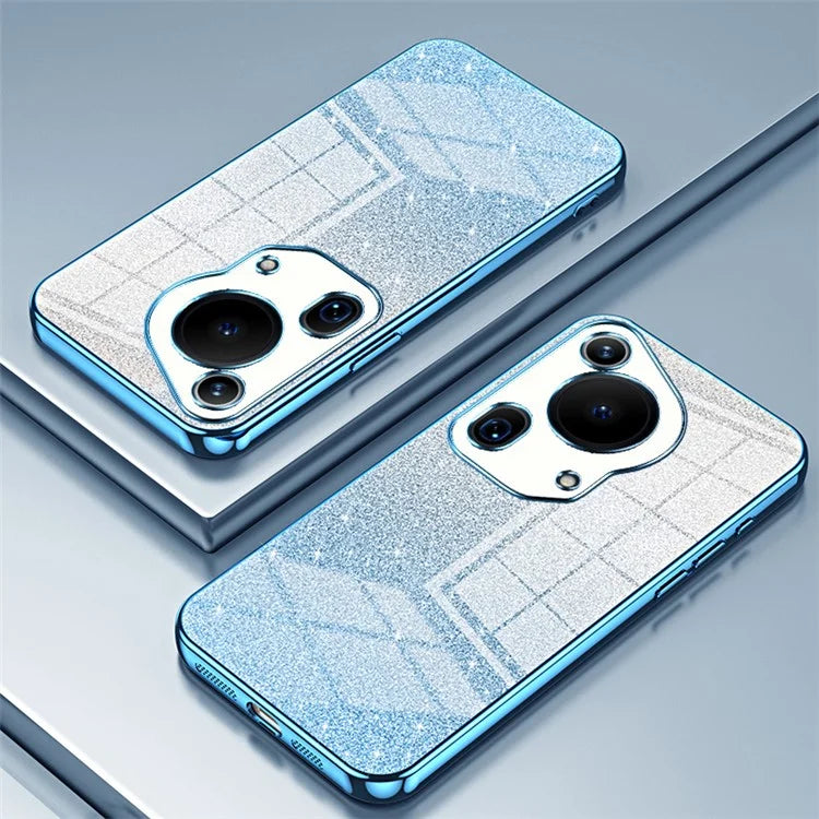 For Huawei Pura 70 Ultra Case Gradient Glitter Electroplating Soft TPU Phone Cover