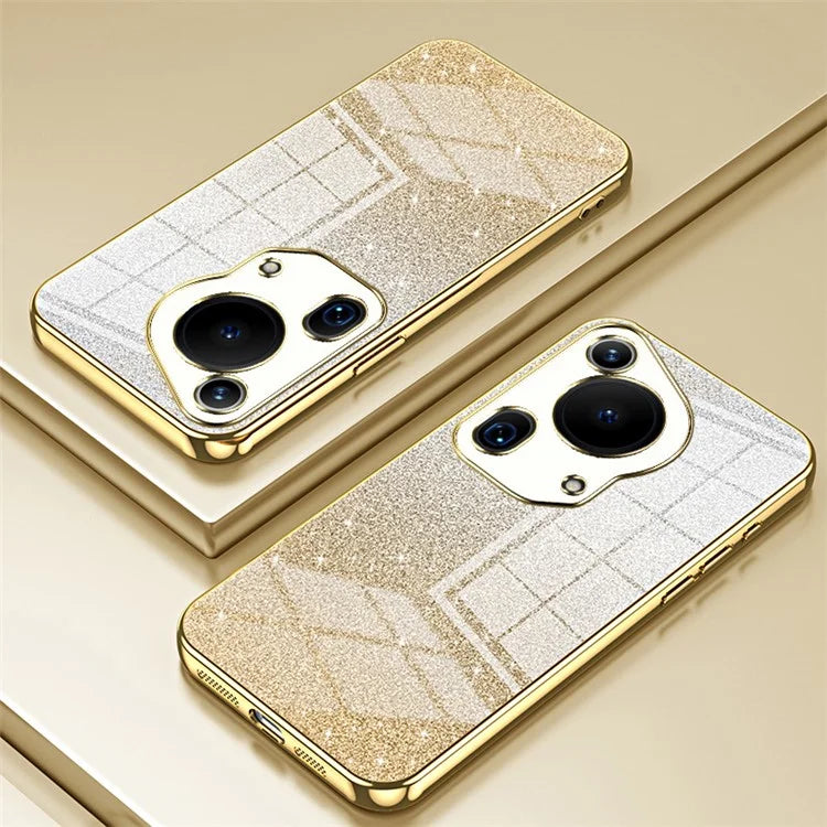 For Huawei Pura 70 Ultra Case Gradient Glitter Electroplating Soft TPU Phone Cover