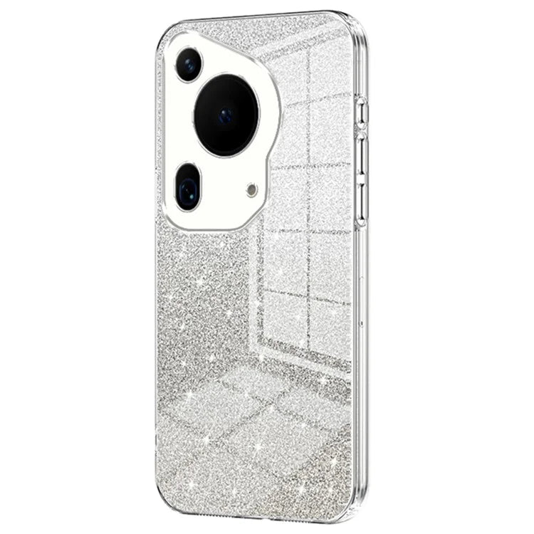 For Huawei Pura 70 Ultra Case Gradient Glitter Electroplating Soft TPU Phone Cover