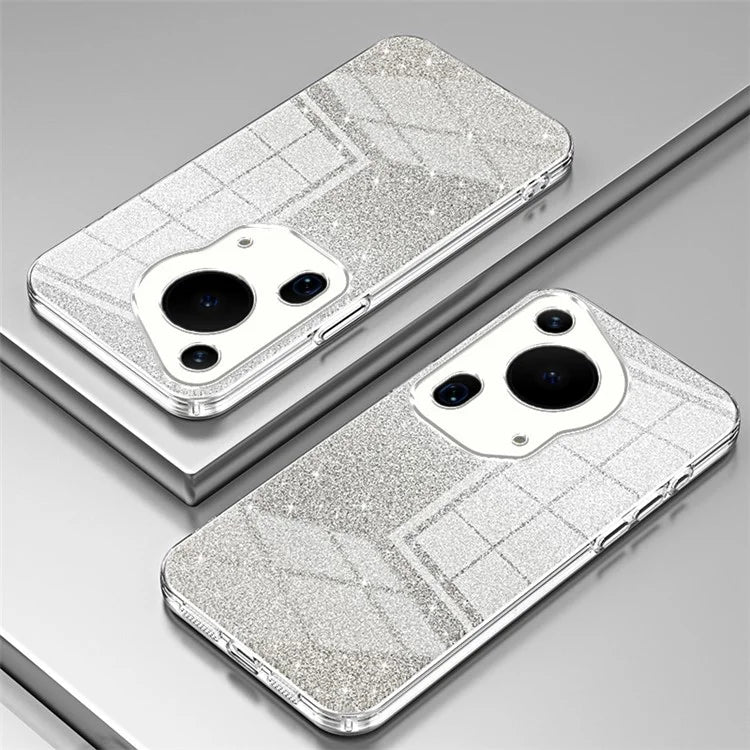 For Huawei Pura 70 Ultra Case Gradient Glitter Electroplating Soft TPU Phone Cover