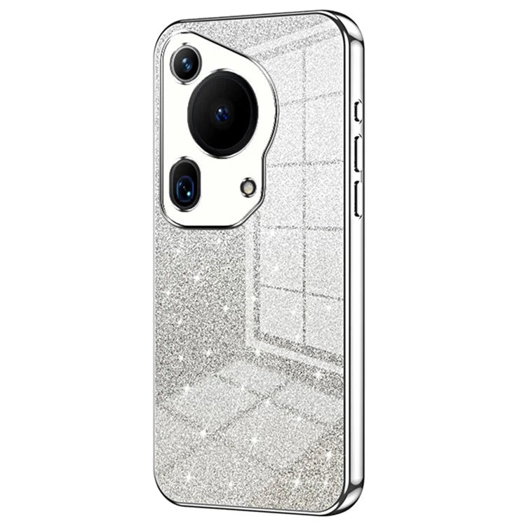For Huawei Pura 70 Ultra Case Gradient Glitter Electroplating Soft TPU Phone Cover