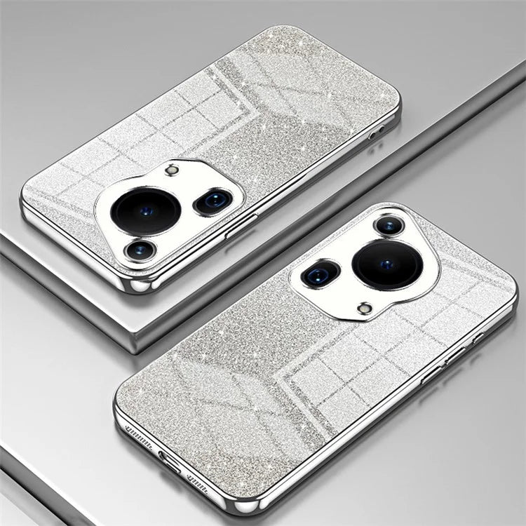 For Huawei Pura 70 Ultra Case Gradient Glitter Electroplating Soft TPU Phone Cover