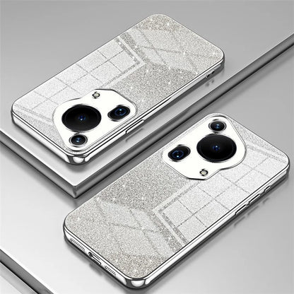 For Huawei Pura 70 Ultra Case Gradient Glitter Electroplating Soft TPU Phone Cover