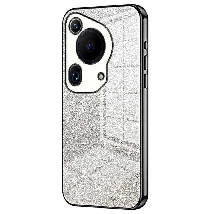 For Huawei Pura 70 Ultra Case Gradient Glitter Electroplating Soft TPU Phone Cover