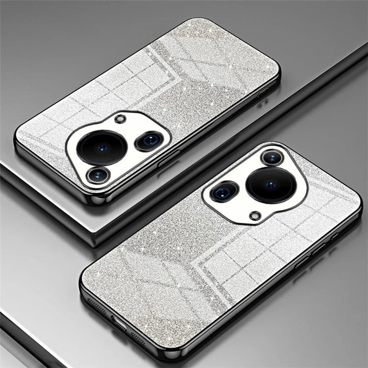 For Huawei Pura 70 Ultra Case Gradient Glitter Electroplating Soft TPU Phone Cover