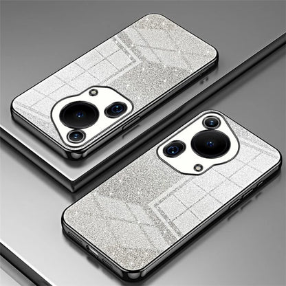 For Huawei Pura 70 Ultra Case Gradient Glitter Electroplating Soft TPU Phone Cover