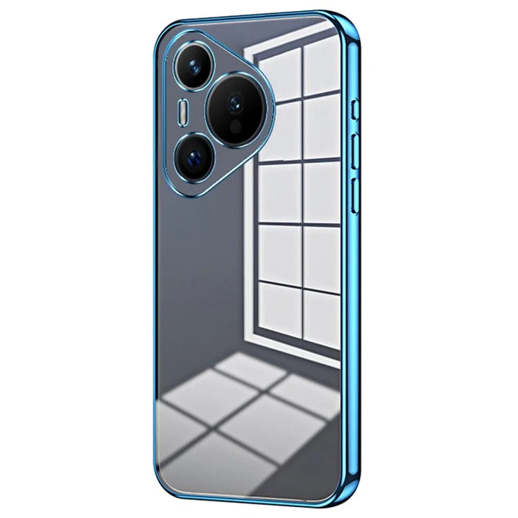 For Huawei Pura 70 Case TPU Transparency Electroplating Phone Cover