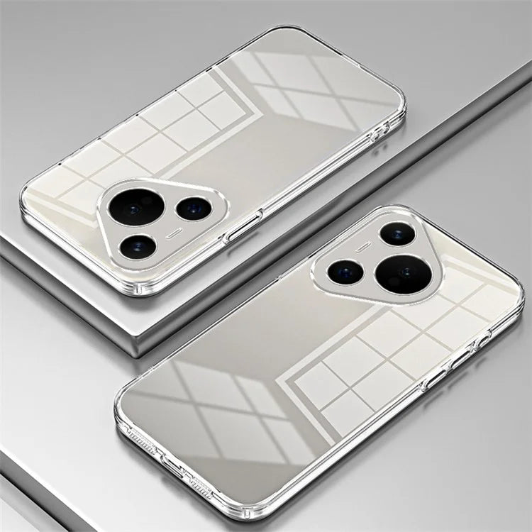 For Huawei Pura 70 Case TPU Transparency Electroplating Phone Cover