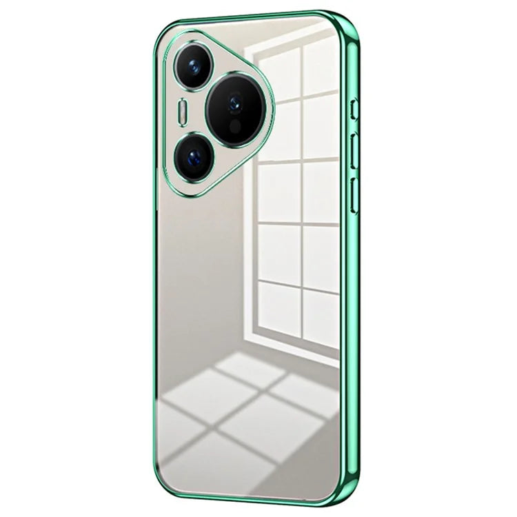For Huawei Pura 70 Case TPU Transparency Electroplating Phone Cover