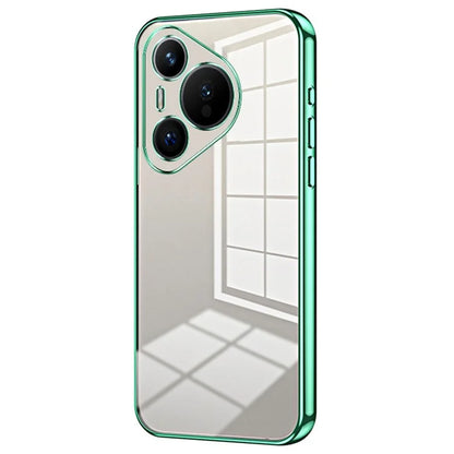 For Huawei Pura 70 Case TPU Transparency Electroplating Phone Cover