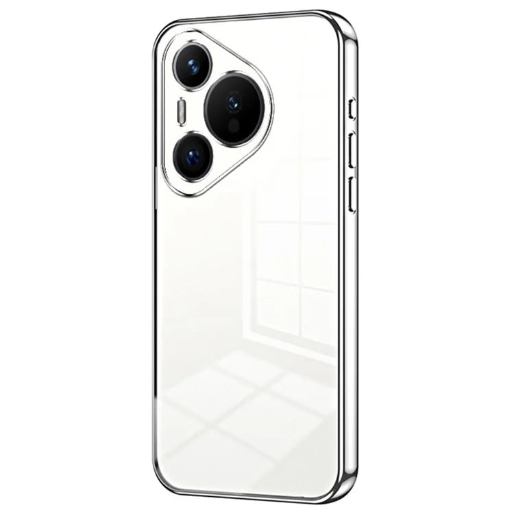 For Huawei Pura 70 Case TPU Transparency Electroplating Phone Cover