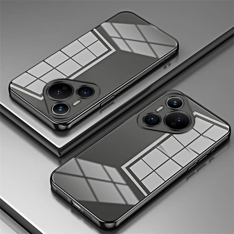 For Huawei Pura 70 Case TPU Transparency Electroplating Phone Cover