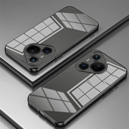 For Huawei Pura 70 Case TPU Transparency Electroplating Phone Cover