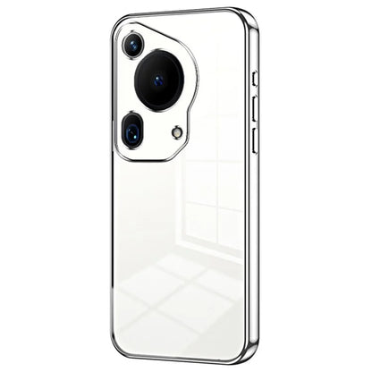 For Huawei Pura 70 Ultra Case TPU Shockproof Clear Phone Cover Electroplating Frame