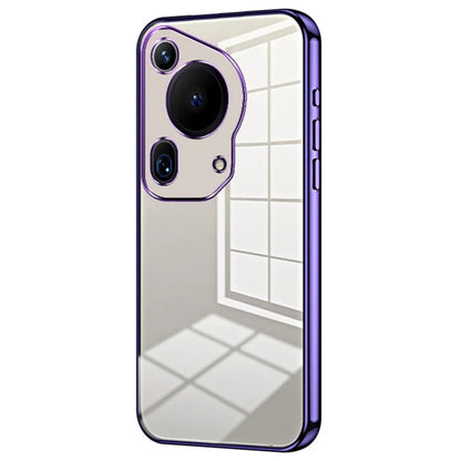 For Huawei Pura 70 Ultra Case TPU Shockproof Clear Phone Cover Electroplating Frame