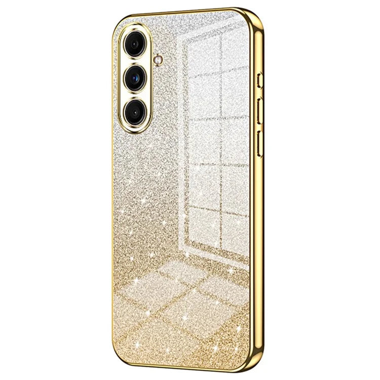 For Samsung Galaxy F55 5G / C55 5G / M55 5G Glitter Cell Phone Case Gradient Electroplated TPU Cover