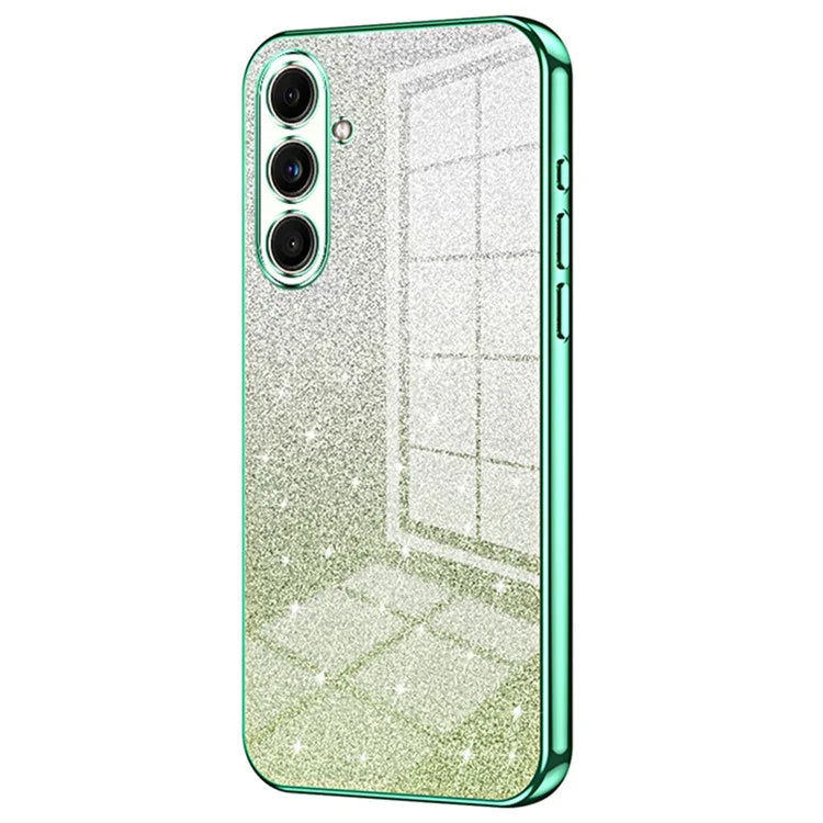 For Samsung Galaxy F55 5G / C55 5G / M55 5G Glitter Cell Phone Case Gradient Electroplated TPU Cover